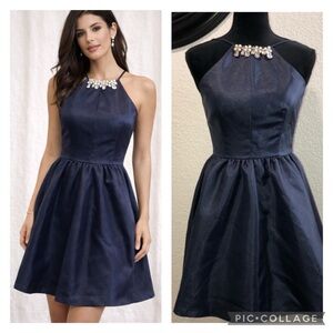 Beautiful dark blue dress